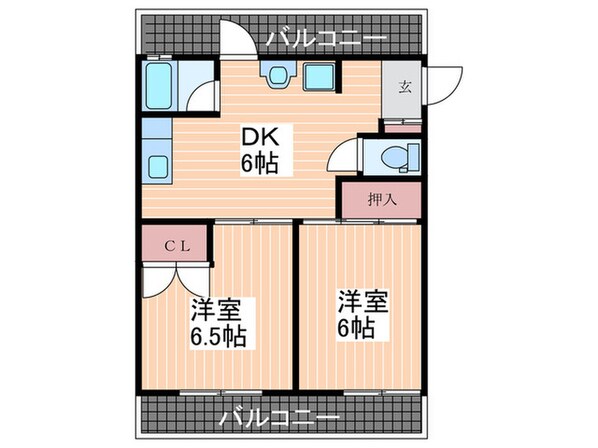 中山ビルの物件間取画像